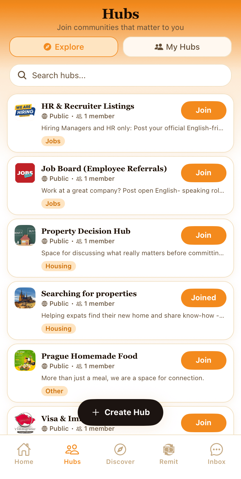 Community Hubs